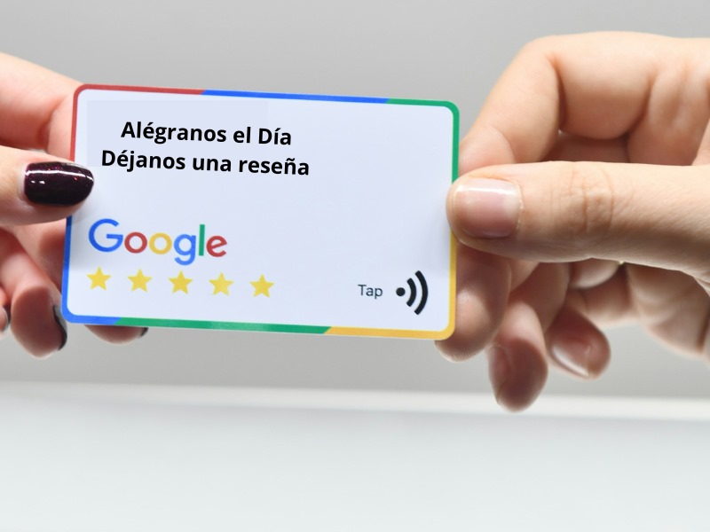 tarjeta reseñas